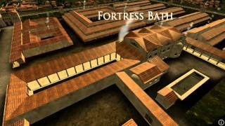 Animation of ancient Roman Fort in Caerleon Wales [upl. by Kostival]