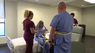 Physical Therapy Transfer Training  How To Transfer From Wheelchair To Bed [upl. by Regen]