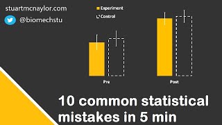 Ten Statistical Mistakes in 5 Min [upl. by Winchell]