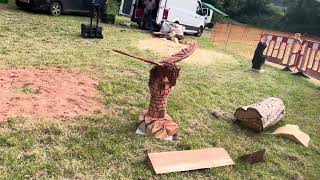 A fabulous range of wooden sculpture at Caerleon festival 2024 [upl. by Bela]