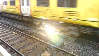 Merseyrail 507 009 making arcs at Birkdale station [upl. by Alol]