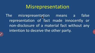 Misrepresentation [upl. by Muldon]