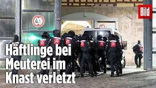 Gefängnismeuterei Polizei stürmt Knast in Thüringen  JVA Untermaßfeld [upl. by Susann847]